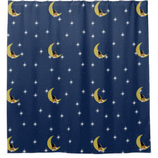 Rideaux De Douche Beagle in the Moon