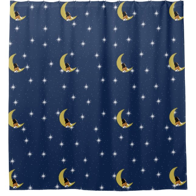 Rideaux De Douche Beagle in the Moon (Devant)