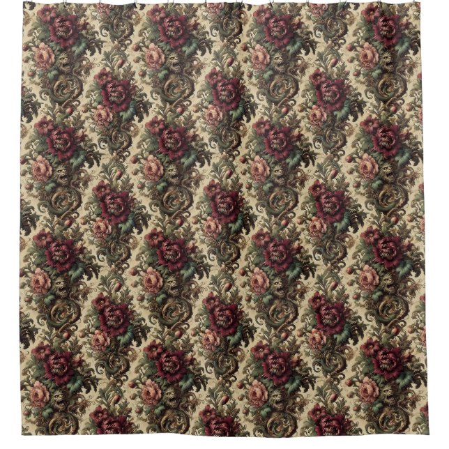 Rideaux De Douche Beastly Bouquet - Gothique victorien (Devant)