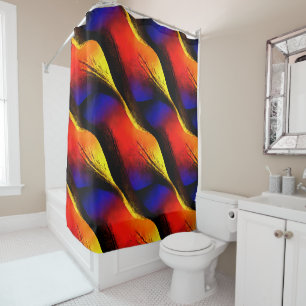 Rideaux De Douche Beau art Abstrait sur Arrière - plan foncé