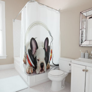 Rideaux De Douche Beau Bulldog Dormir Anglais Bulldog Lover