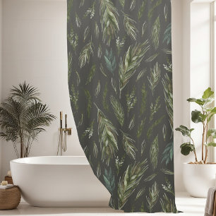 Rideaux De Douche Beau Motif de branche de Pine Tree