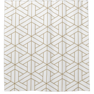Rideaux De Douche Beau motif sans Seamless shoji kumiko japonaise, 