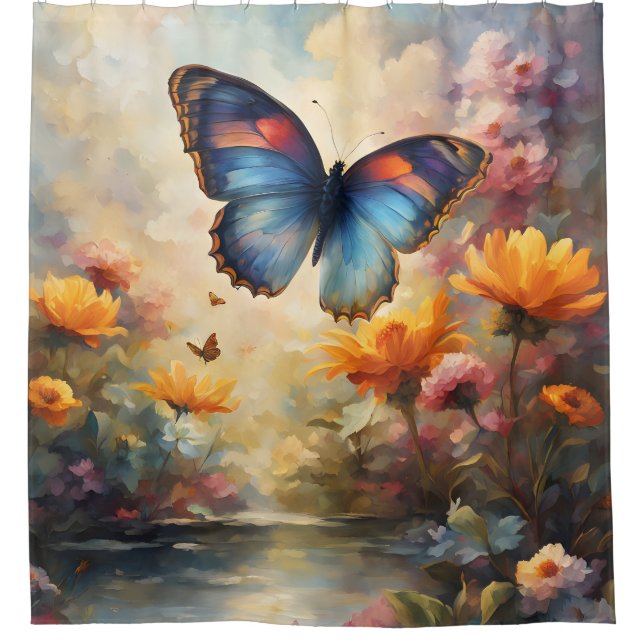 Rideaux De Douche Beauté des papillons (Devant)