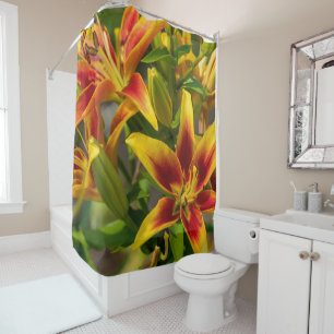 Rideaux De Douche Beauté florale canadienne, Orange Daylily