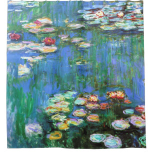 Rideaux De Douche Beaux-arts d'étang de nénuphar de Claude Monet