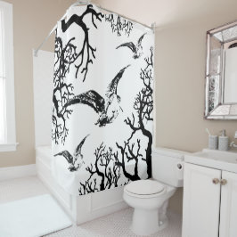 Rideaux De Douche Beccacce maliarde en volo tra rami