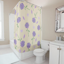 Beige violet Rose Floral Boho Motif botanique