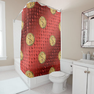 Rideaux De Douche Bélier & Tigre de Feu