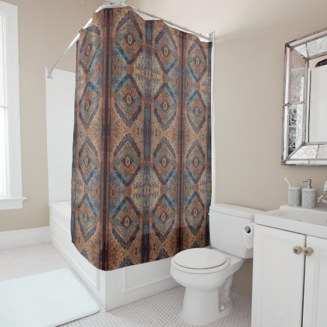 Rideaux De Douche Belle collection de vieux Motifs persans tendance (En situation)