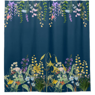 Rideaux De Douche Belle et élégante couette Fleur sauvage