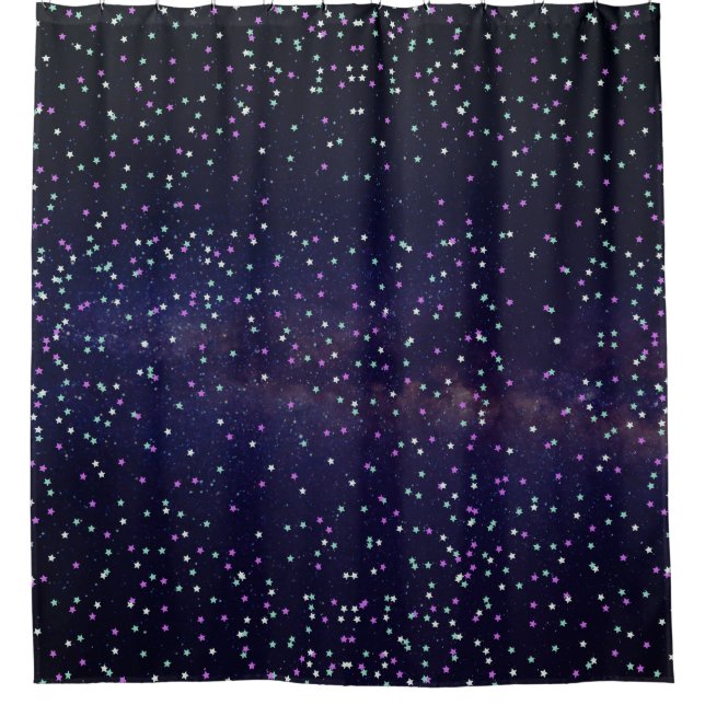 Rideaux De Douche Belle galaxie, étoiles (Devant)