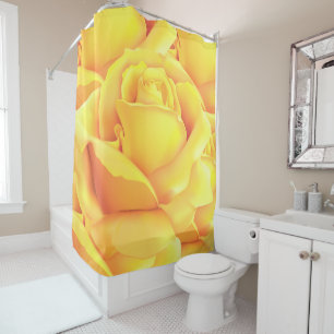 Rideaux De Douche Belle rose jaune