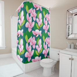 Rideaux De Douche Belles fleurs de Magnolia rose