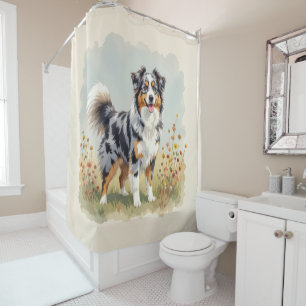 Rideaux De Douche Berger Australien Merle Queue Longue