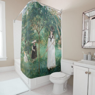 Rideaux De Douche Berthe Morisot - La chasse aux papillons