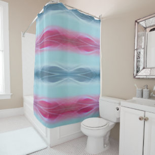 Rideaux De Douche Bicolor Abstrait
