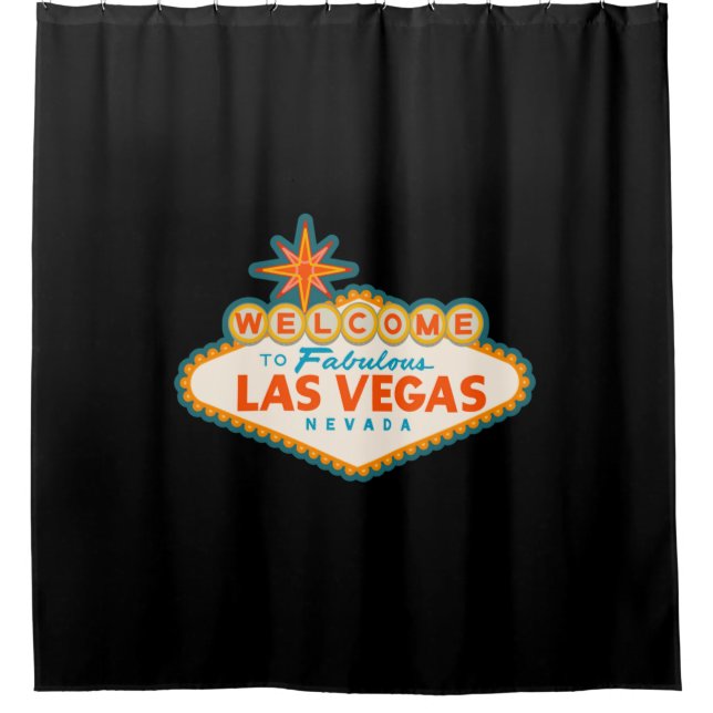 Rideaux De Douche Bienvenue à Las Vegas (Devant)