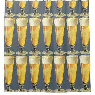 Rideaux De Douche Bière vintage Grasse Frosty, Boisson À Alcool