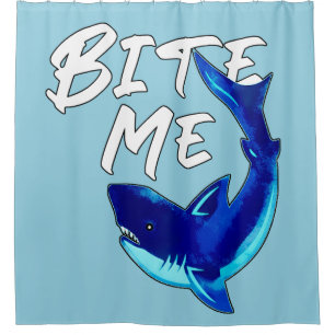 Rideaux De Douche Bite Me - Requin