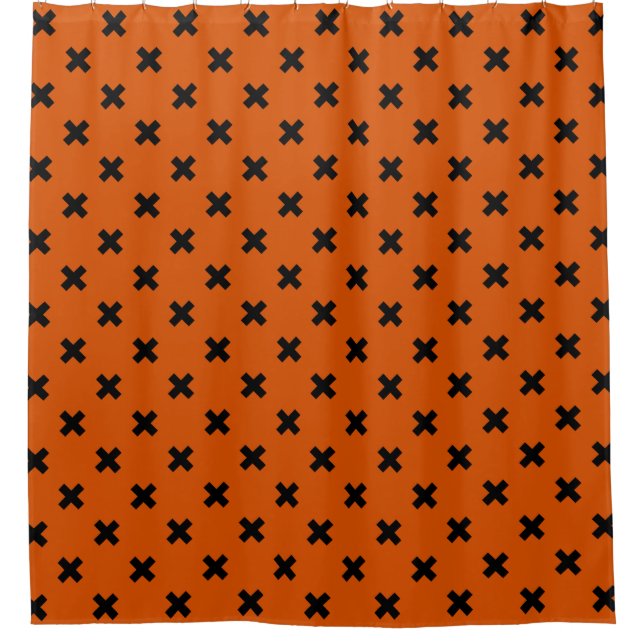 Rideaux De Douche Black cross stitches (Devant)