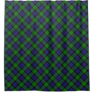 Rideaux De Douche Black Watch Tartan Plaid Scottish Motif