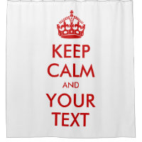 Blanc rouge classique Conserver le calme et le tex