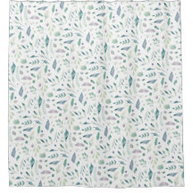 Bleu Motif de feuilles traditionnelles sur blanc