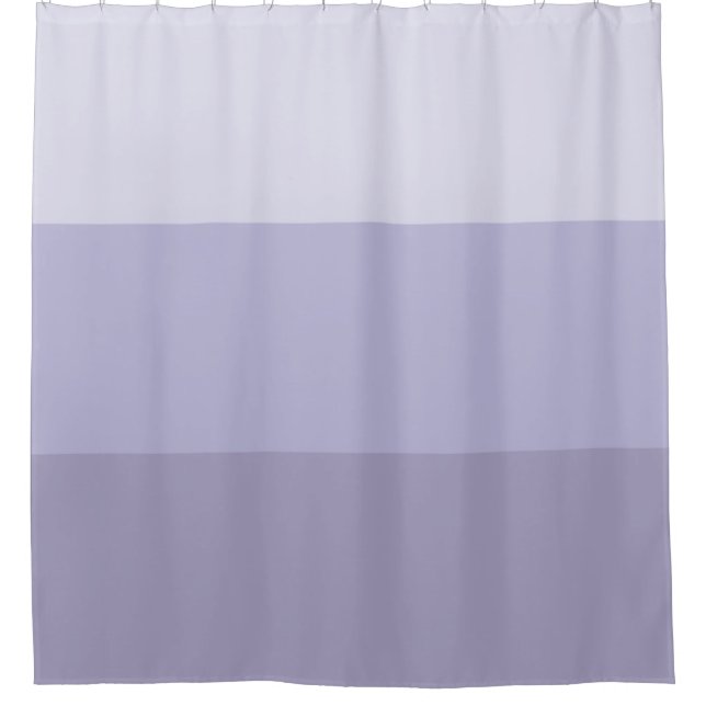 Rideaux De Douche Bleu Ombre rayé (Devant)