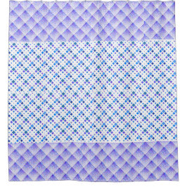 Rideaux De Douche Bleu Triangle Deux Tons