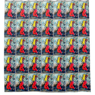Rideaux De Douche blonde à queue rousse
