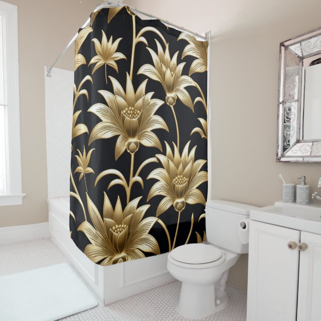 Rideaux De Douche Blooms Golfs (En situation)