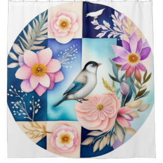 Rideaux De Douche Blossom & Bird 