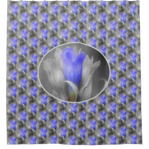 Rideaux De Douche Blue Gentian Flower Nature