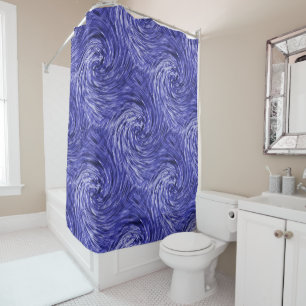 Rideaux De Douche Blue Jean Twirls......