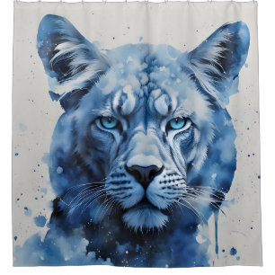 Rideaux De Douche Blue Panther