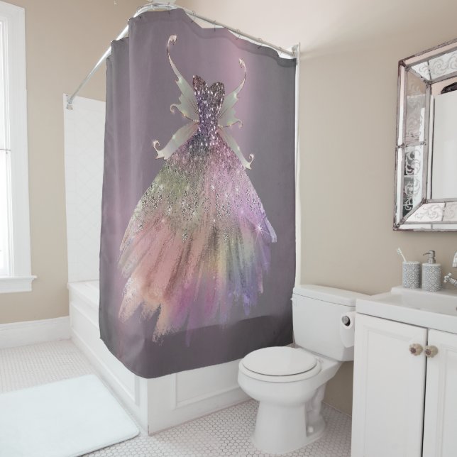 Rideaux De Douche Bohême Fairy Ball Gown | Boudin Ombre (En situation)