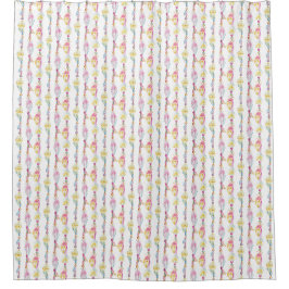 Rideaux De Douche Boho aquarelle plumes et perles motif