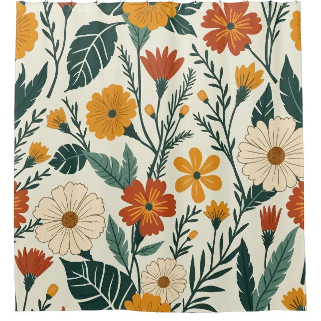 Rideaux De Douche Boho Blooming (Devant)