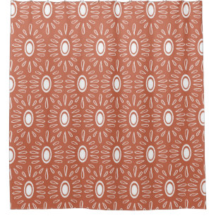 Rideaux De Douche Boho Chic Flowers : Conception Moderne Sans Couleu