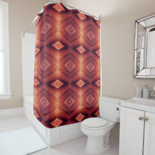 Rideaux De Douche Bois Abstrait