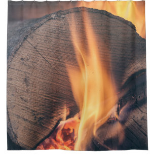 Rideaux De Douche Bois au feu