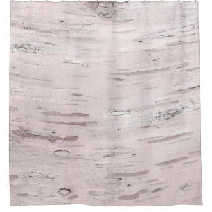 Rideaux De Douche Bois d'Arbre Bouleau Blanc Grange Rustique