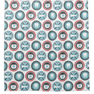 Rideaux De Douche Bold Dentistry Pattern