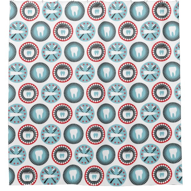 Rideaux De Douche Bold Dentistry Pattern (Devant)