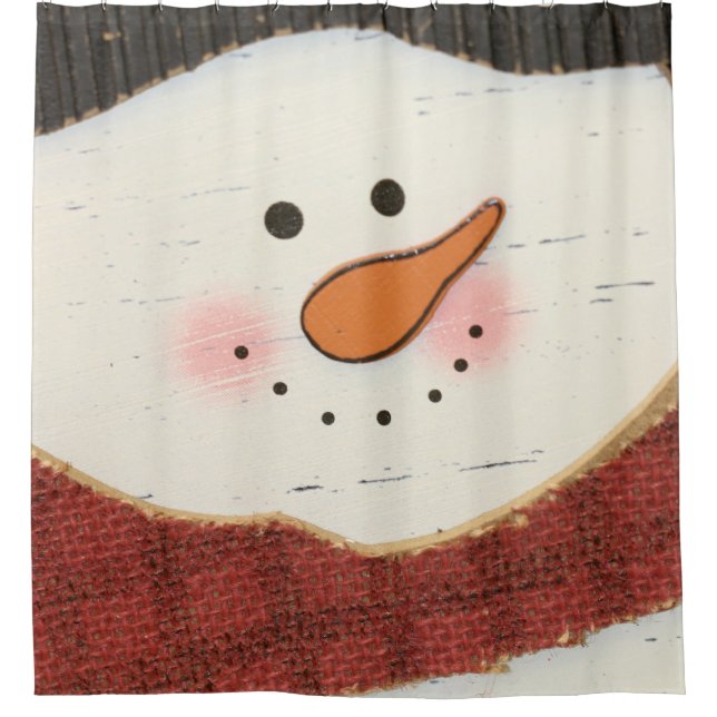 Rideaux De Douche bonhomme de neige russe (Devant)