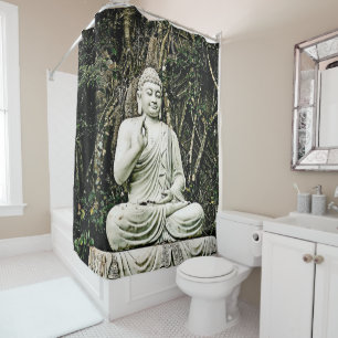 Rideaux De Douche bouddha, bouddhisme, asiatique, traditionnel, reli