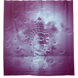 Rideaux De Douche bouddha en violet