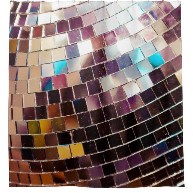 Rideaux De Douche Boule de disco en miroir (Devant)
