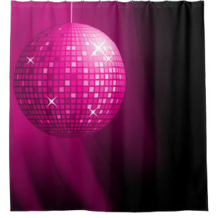 Rideaux De Douche Boule fascinante de disco de roses indien